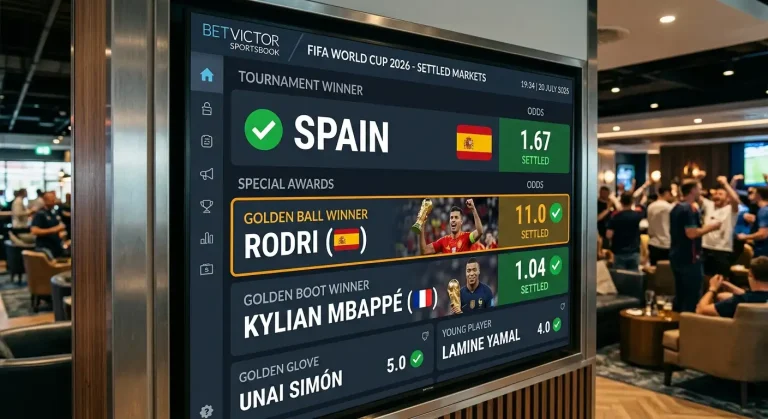 World Cup 2026 Betting Markets Settled: Spain Pays Out, Rodri Delivers Upset — KICKOFF26